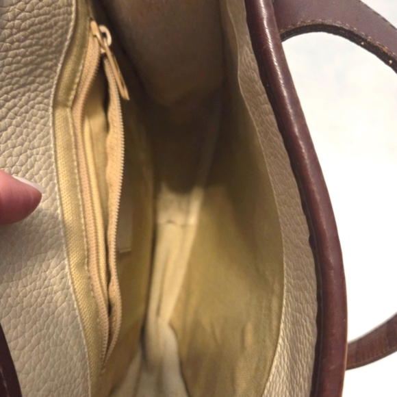 Vintage Y2K Brighton Crossbody Bag Croc-Embossed Trim Pebbled Leather Western - Picture 16 of 16